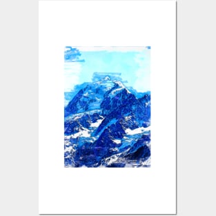 Abstract Mount Cook New Zealand. For Mountain Lovers. Posters and Art